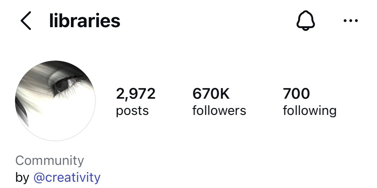 Libraries Instagram Profile